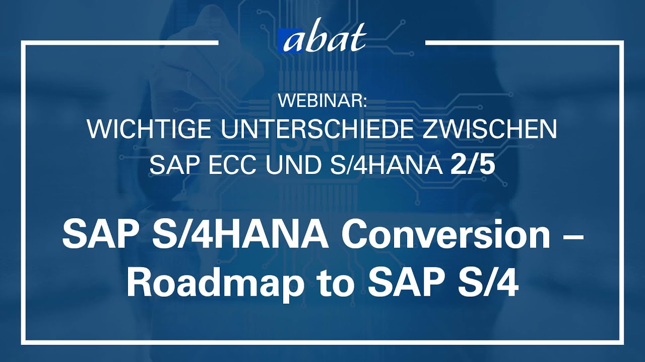W: Unterschiede zwischen SAP ECC und S/4HANA: SAP S/4HANA Conversion