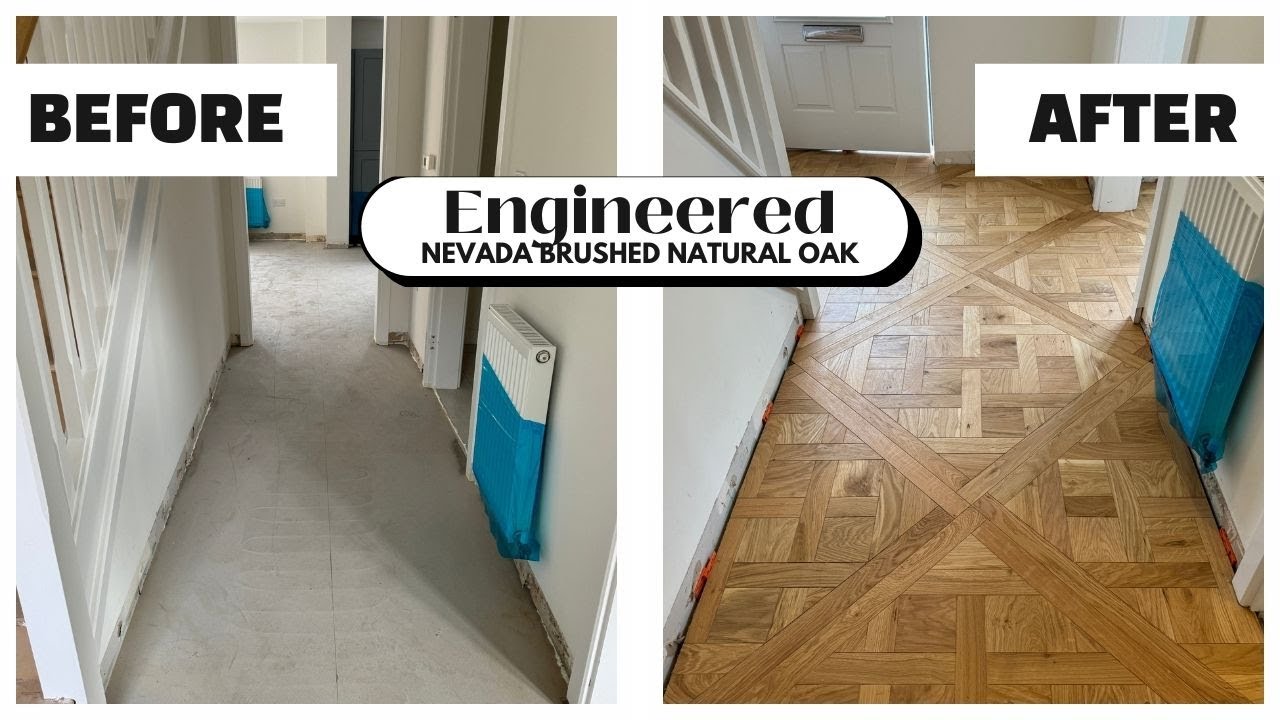 Satisfying Reveal: Nevada Brushed Natural Oak Versailles Panel Flooring Installation