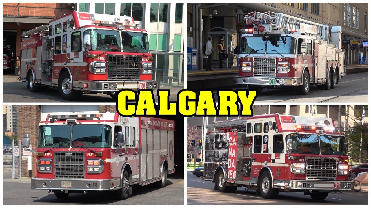 [DOWNTOWN CALGARY] - Calgary Fire Department, Police & EMS responding!