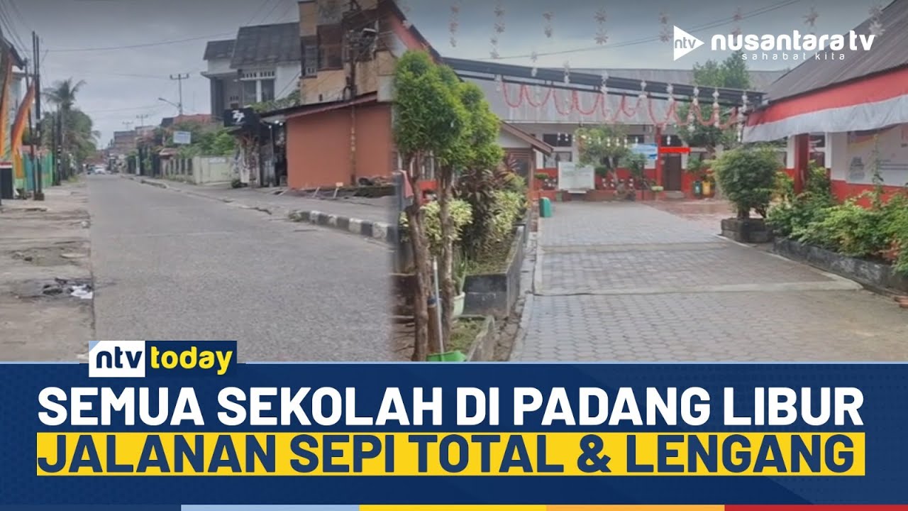 Heboh! Seluruh Sekolah SD dan SMP di Padang Libur, Jalanan Sepi dan Lengang | NTV TODAY