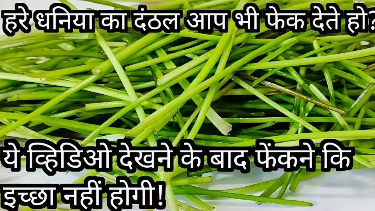 हरे धनिया के दंठल कि नई रेसिपी एक नाहि अनेक फ़ायदे तो घरवाले बोलेंगे बार बार बनाना!Coriander Recipe,