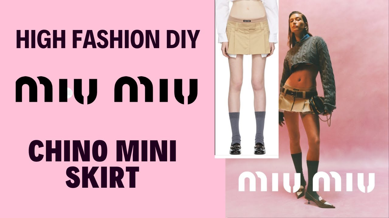 MIU MIU Chino skirt diy fashion and style edit Thrift flip