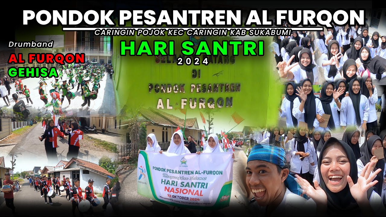 Pawai Hari Santri Pondok Pesantren Alfurqon Caringin | Drumband Gehisa & Drumband Sekolah Al Furqon