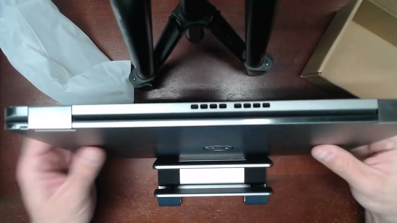 Psitek Aluminum Vertical Laptop Stand Dock Holder Review, Very stable when storing my laptop vertica