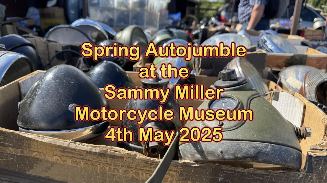 It's the Spring Autojumble at the Sammy Miller Motorcycle Museum in the heart of the New Forest, UK.