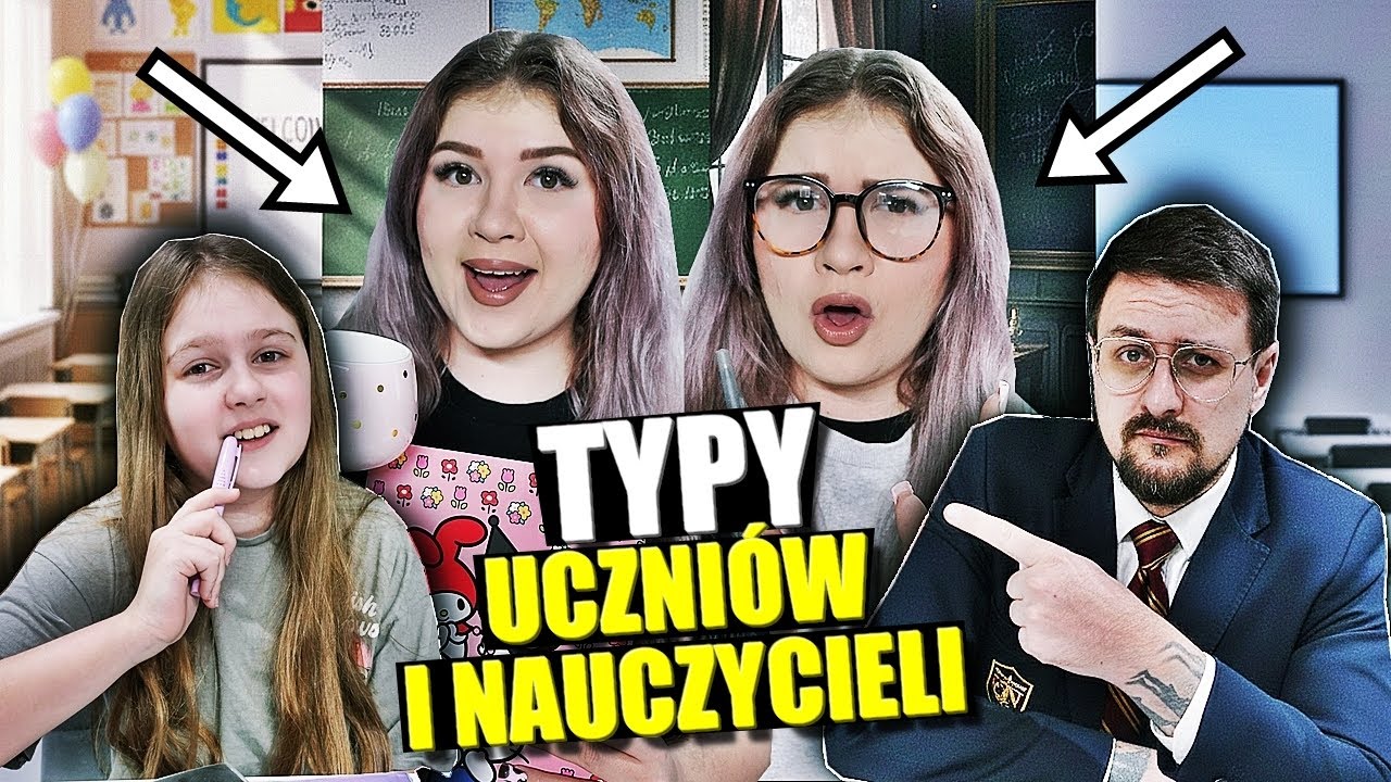 TYPY UCZNIÓW i NAUCZYCIELI 💜 WYSTAWIANIE OCEN 😨
