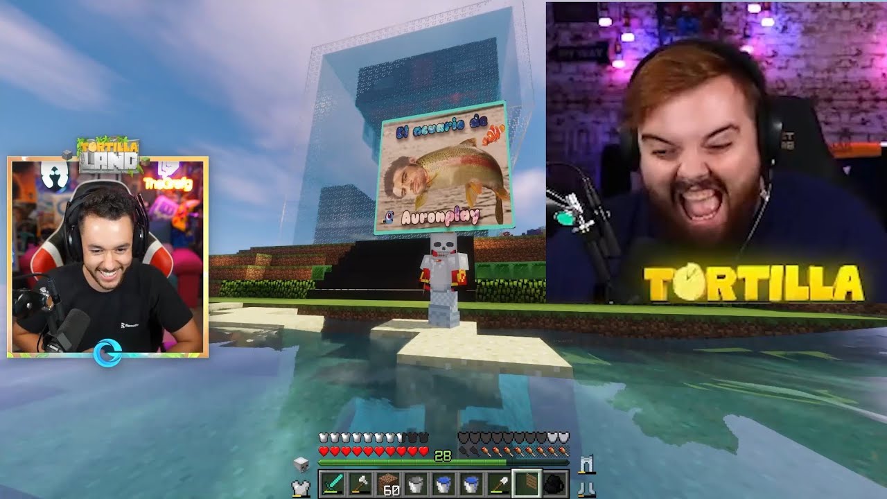 GREFG E IBAI LLENAN LA CASA DE AURON CON AGUA!!!!! 🤣🐟🌊💧💧