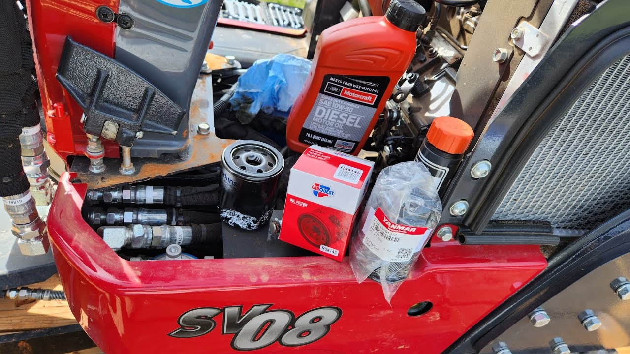 Watch this before doing your first Yanmar SV08 oil change!