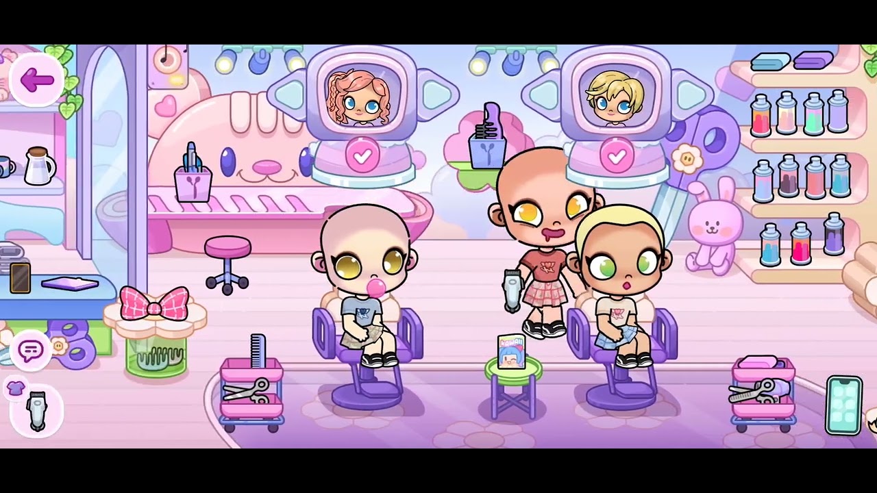 The evil girls decided to shave their head but...  