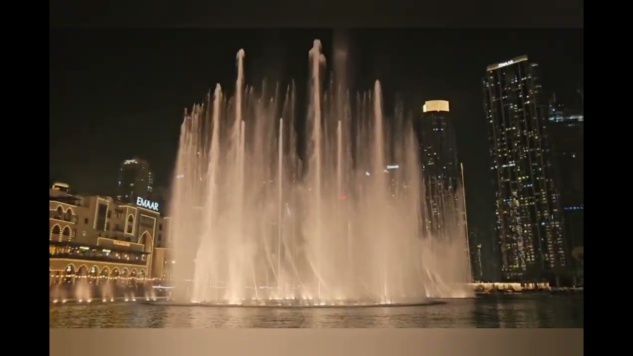 dubai mall fountain show