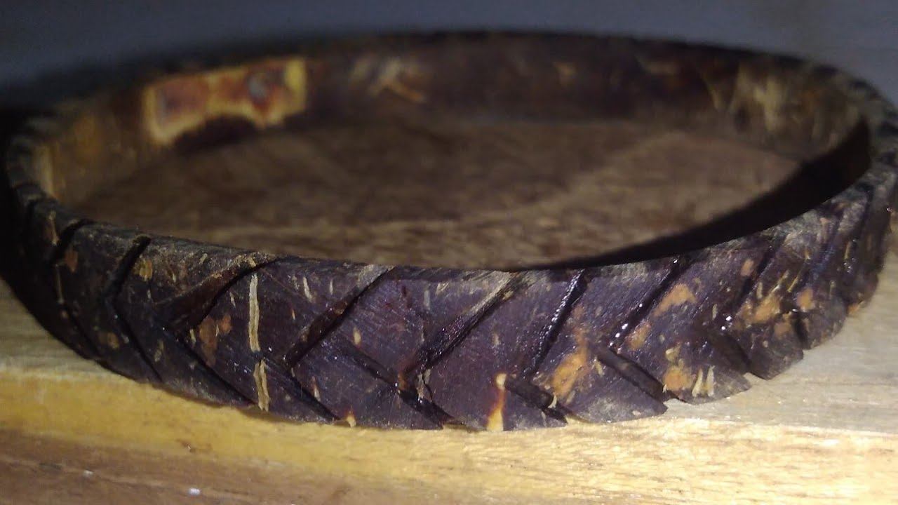 Coconut shell bracelet | coconut shell craft | Dark Rapture |