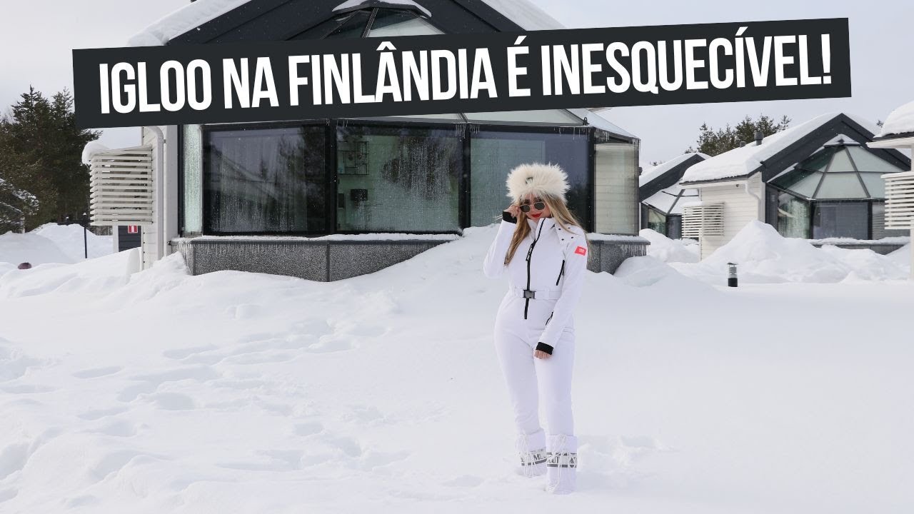 Se hospedando em um Igloo na Finlandia