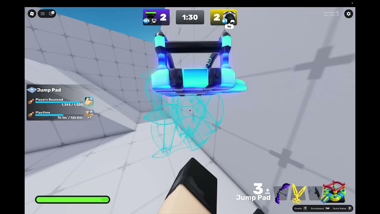 Playing roblox rivals with random people (knife only)