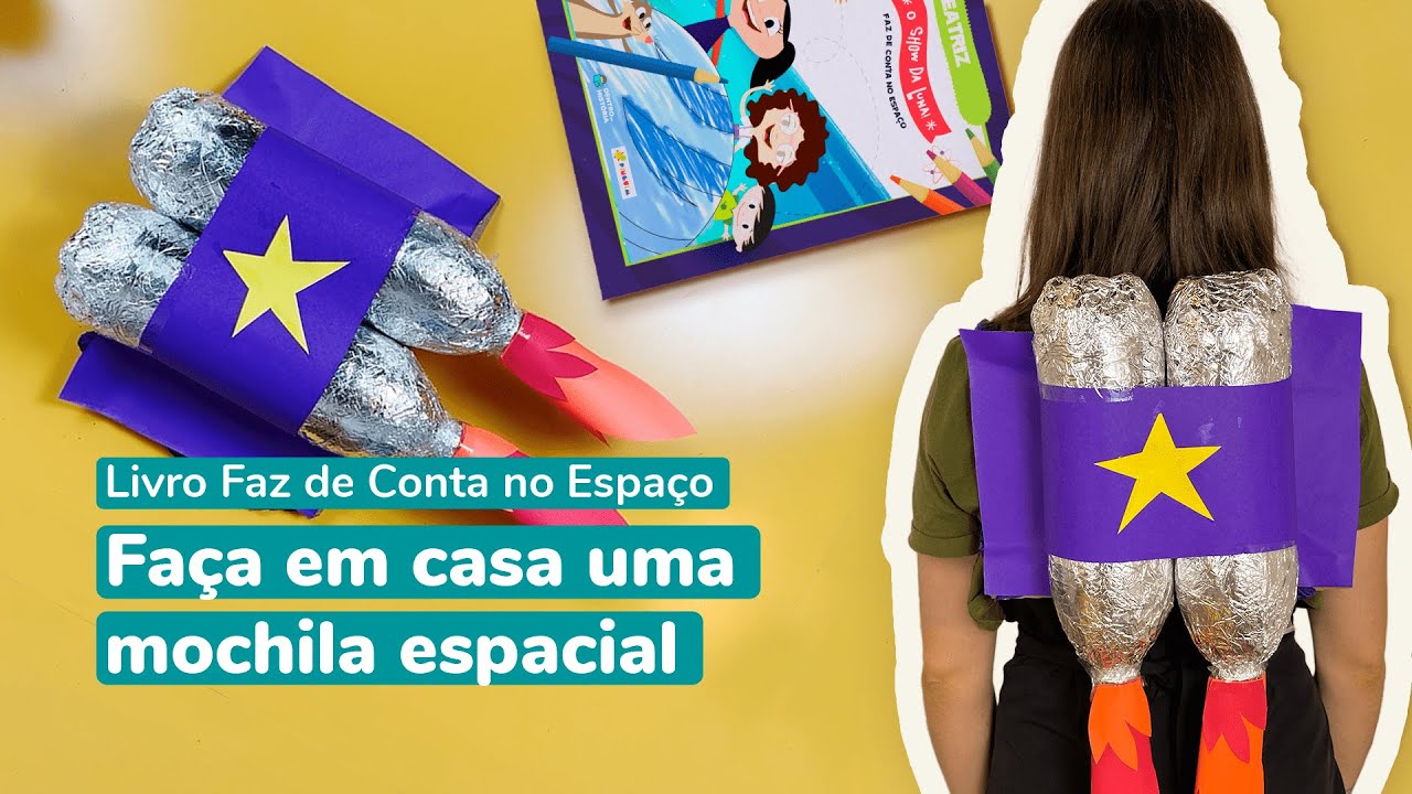 🚀 COMO FAZER UMA MOCHILA ESPACIAL - DIY ⭐ #Tutorial #DIY l O Show da Luna!