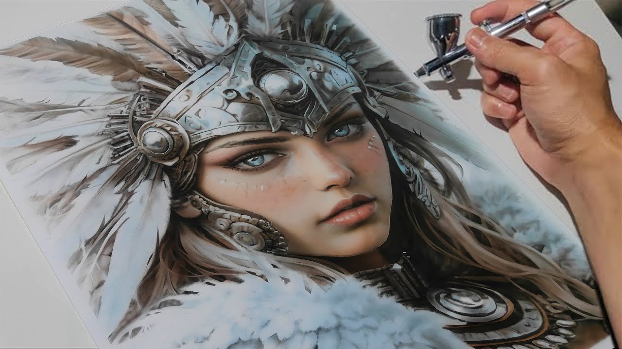 Finished Watercolor Airbrush Painting | A Failed Attempt at Hyperrealism