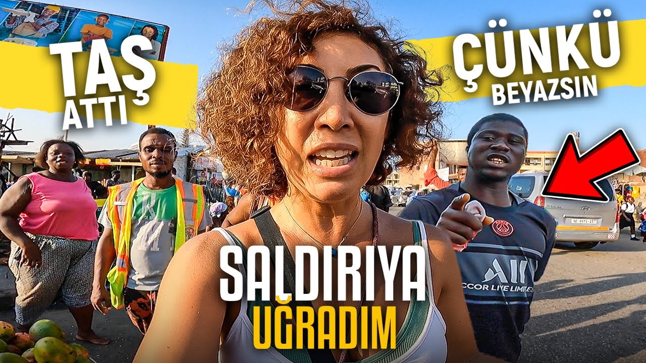 Afrika'da SALDIRIYA Uğradım! 🇬🇭  Batı Afrika Gana Sokak Pazarı - 185