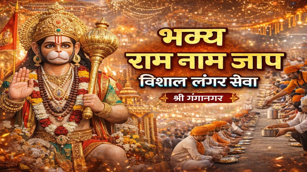 Jhanki  Wale Balaji Akhand Ram Naam Jaap Aur Vishal Langar Seva Sri Ganganagar 