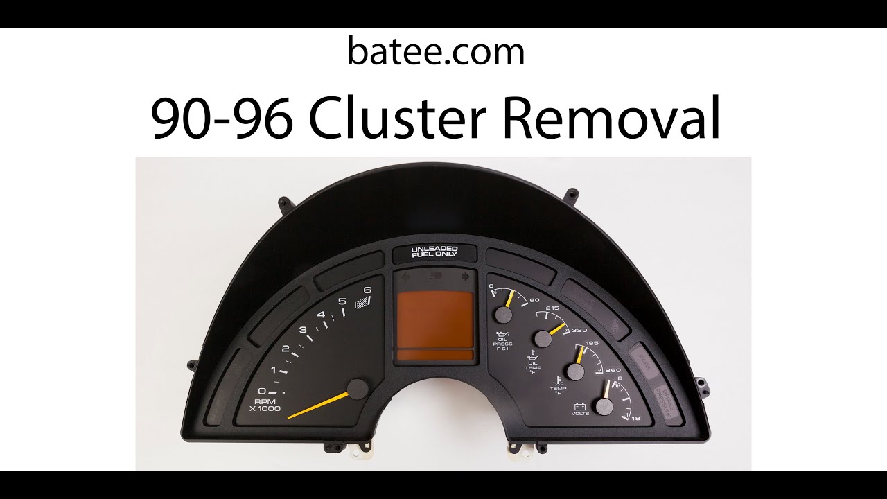 90-96 Corvette #0 - Снятие приборной панели batee.com (2019)