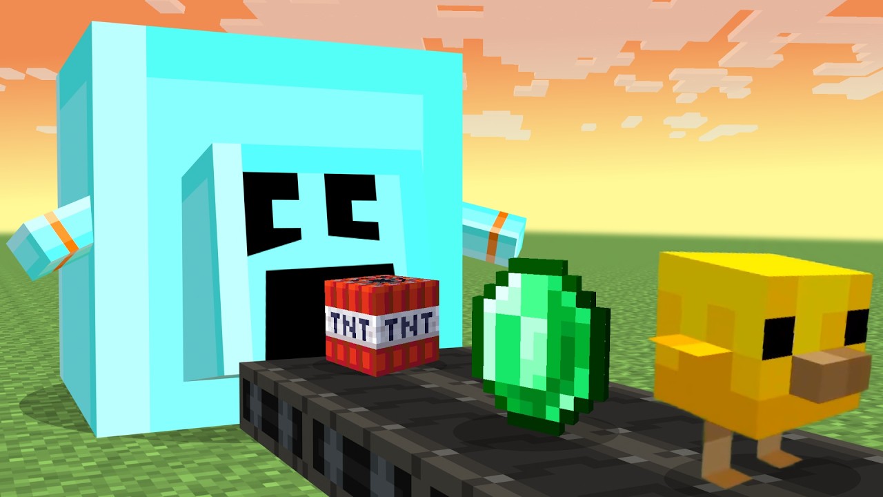 Minecraft But I can Eat Anything