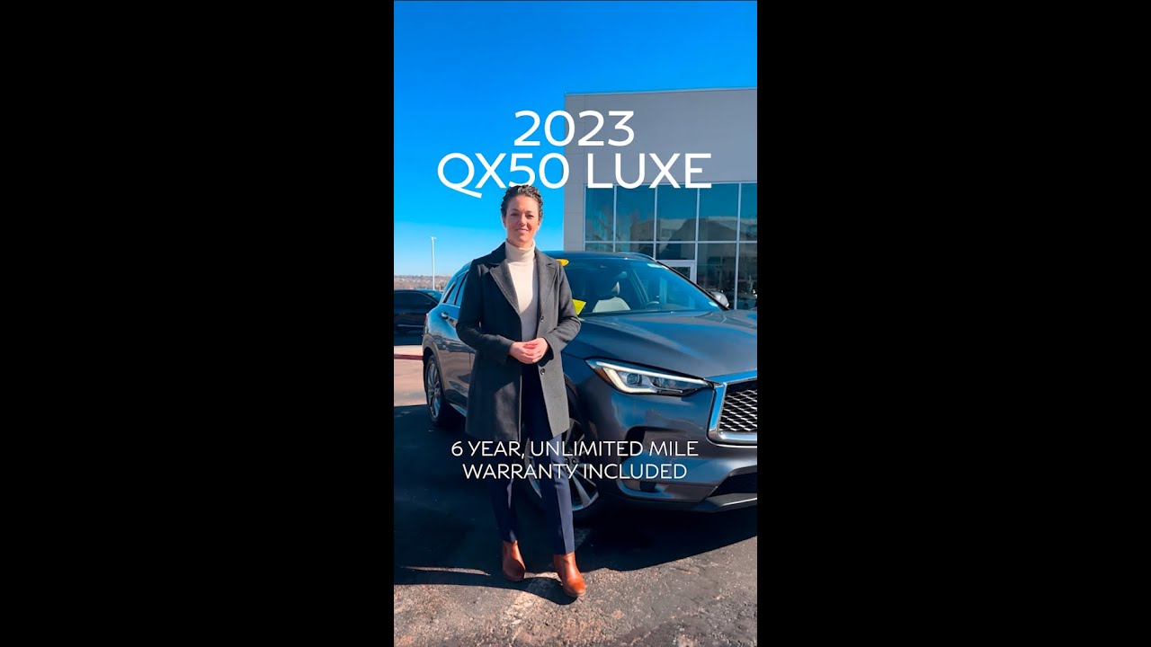 Backed by an Unlimited Confidence Guarantee: 2023 INFINITI QX50 Luxe