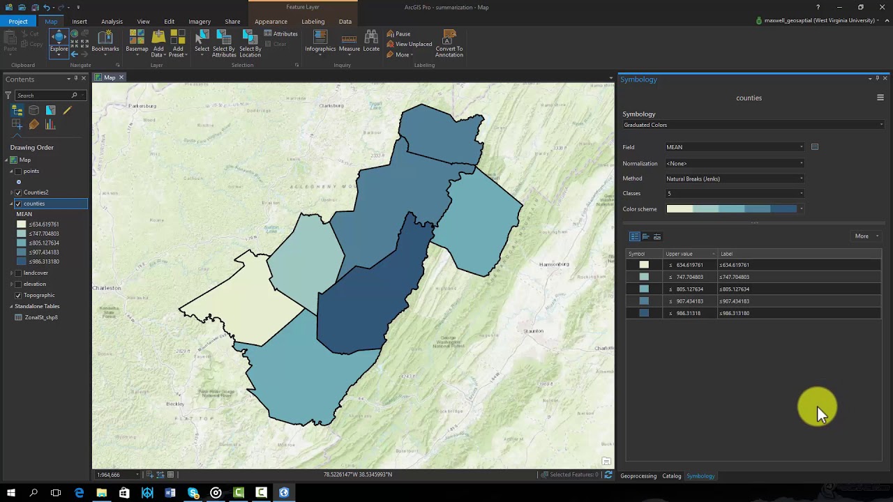 Summarizing Raster Data in ArcGIS Pro