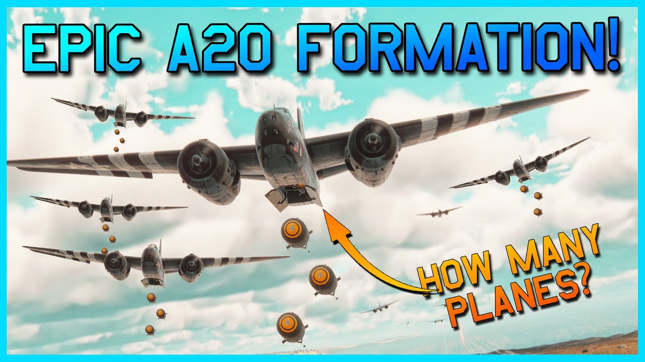 This Plane is ALMOST Indestructible! - Epic A-20G Formation in War Thunder
