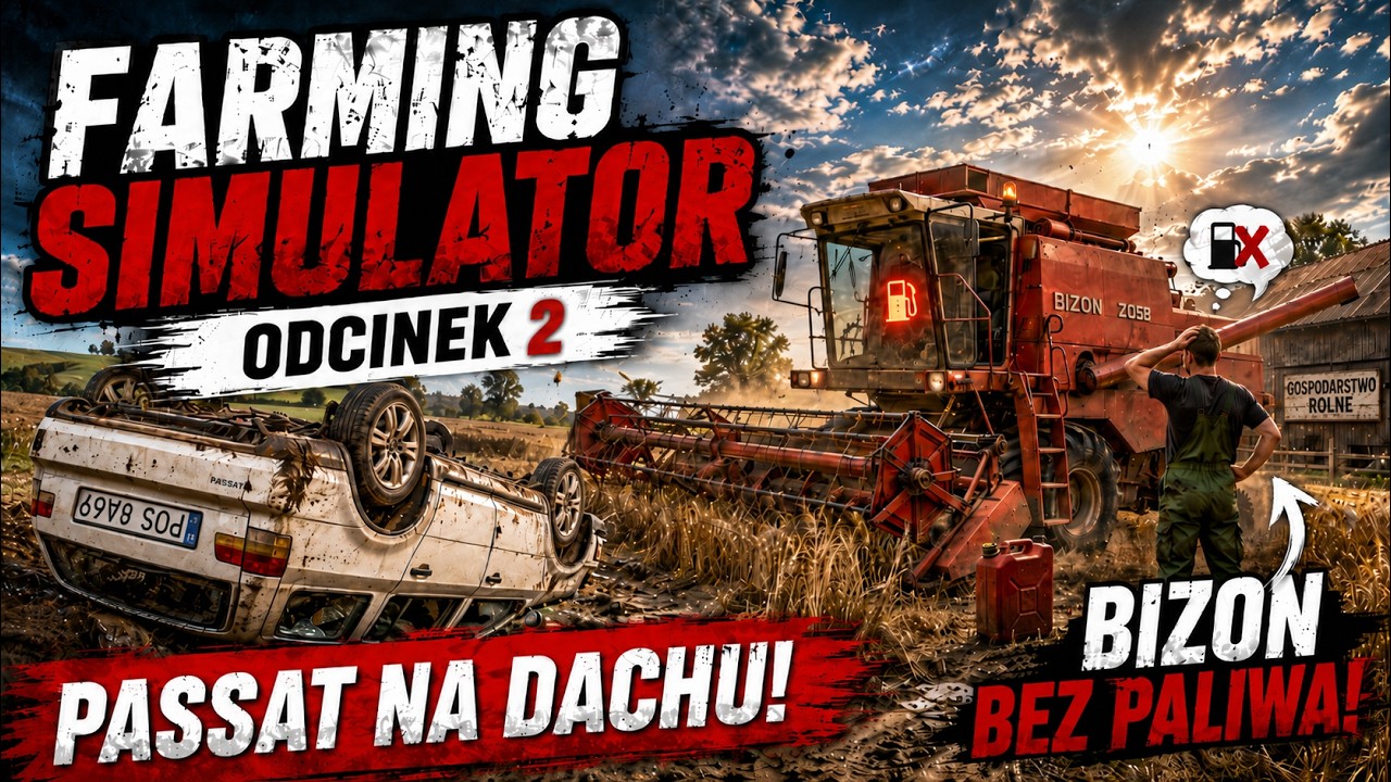 🚗💥 Passat NA DACHU, a Bizon BEZ PALIWA! | FS25 Od zera do milionera #2