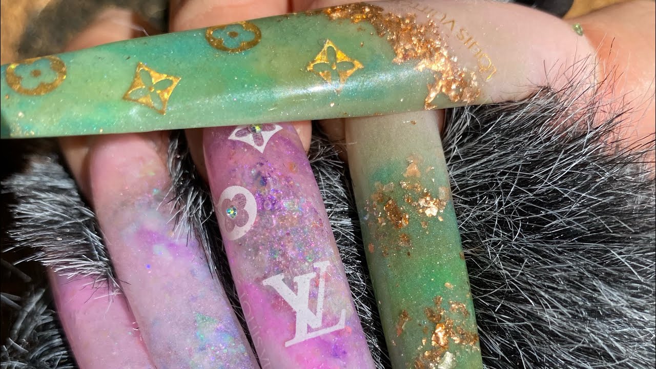 Jade/Opal Designer Nails!!