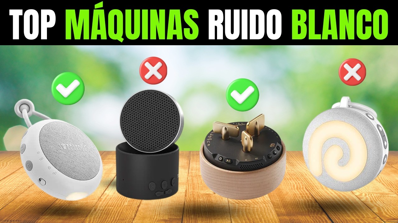 ✅ 7 Mejores MÁQUINAS de RUIDO BLANCO para Dormir Adultos y Bebés  [2026] 😴 Sonido Blanco Portátiles