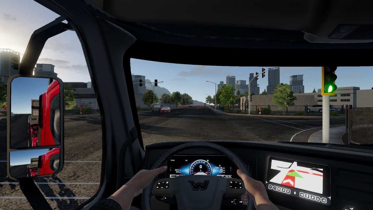 Manejando un Tráiler de Caja Larga en Truck Simulator Big Rigs y hago un parqueo perfecto de reversa