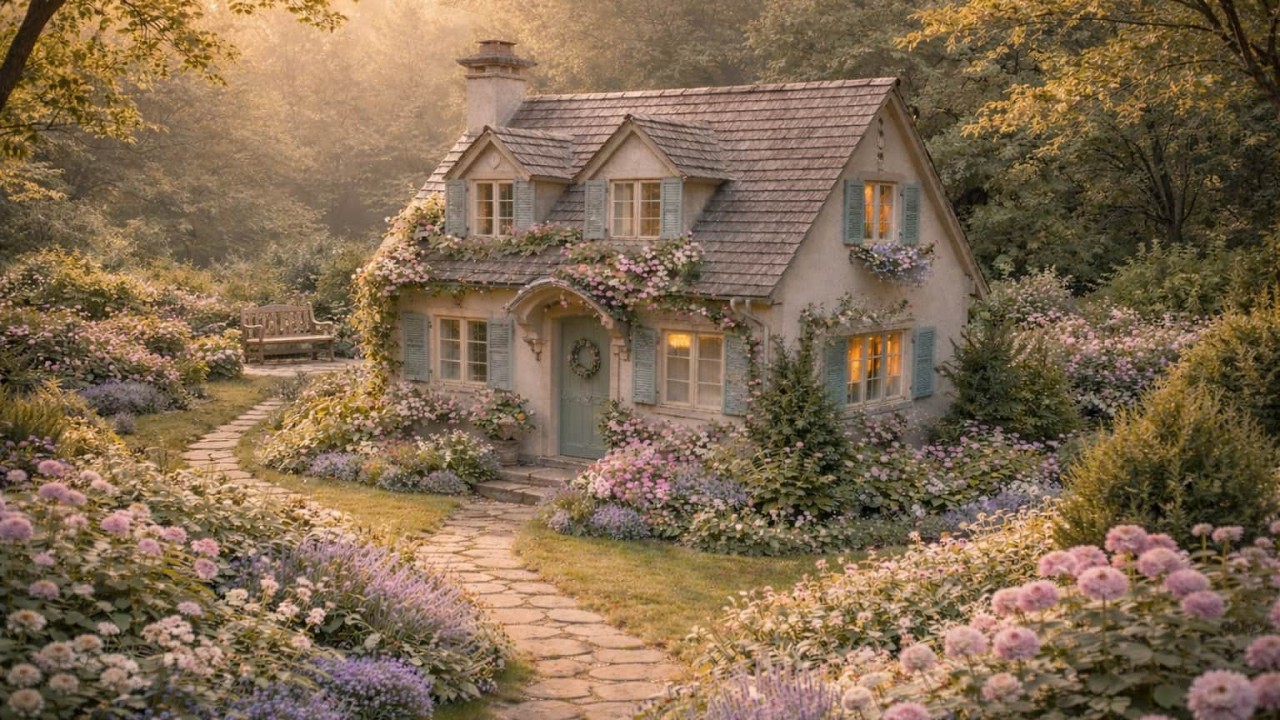 Inside a Charming Cottage in the Forest | Home Tour & Morning Forest Ambience