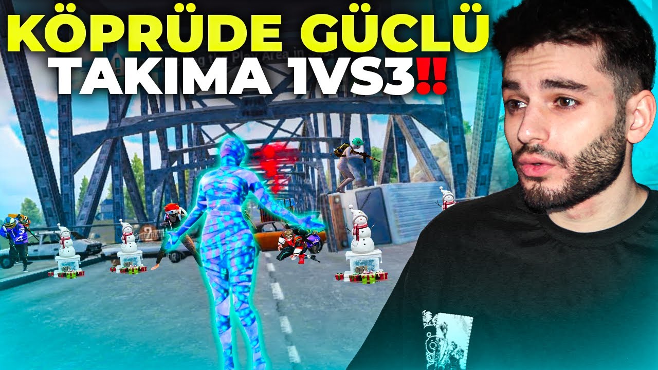 EFSANE KÖPRÜ SAVAŞI 2!! 🔥 GÜCLÜ TAKIMA 1VS3 ATTIM! 😱 | PUBG MOBILE