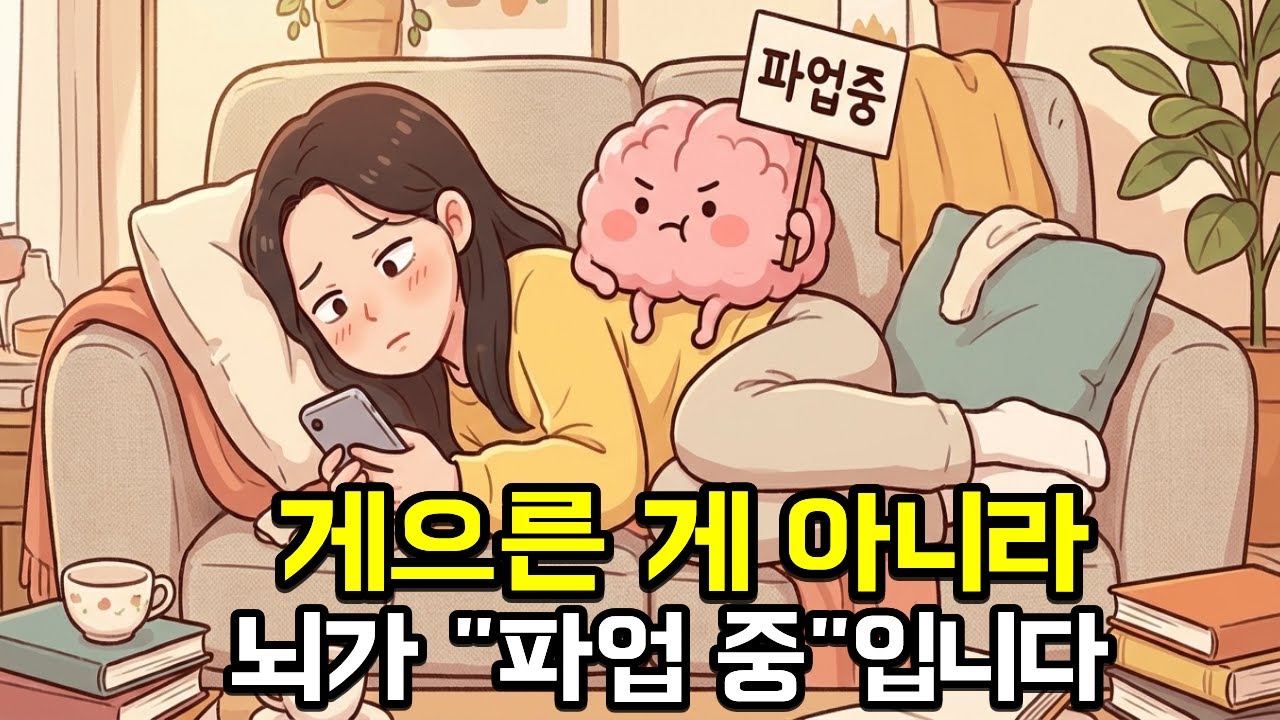게으른 게 아니라 뇌가 파업 중입니다 - 미루는 사람들의 뇌과학적 진실