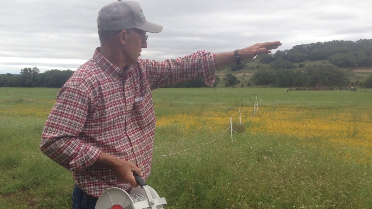 Greg Judy explaining powering up temporary fence