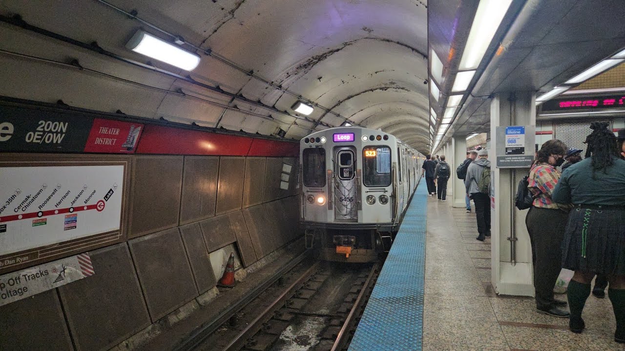 CTA Loop-bnd Purple Line, Rerouted to Red Line Subway (Lake to Roosevelt) || 9.9.2025