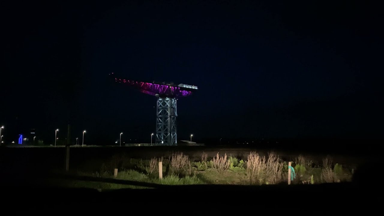 Driving in the West of Scotland - Clydebank night driving - May 2021