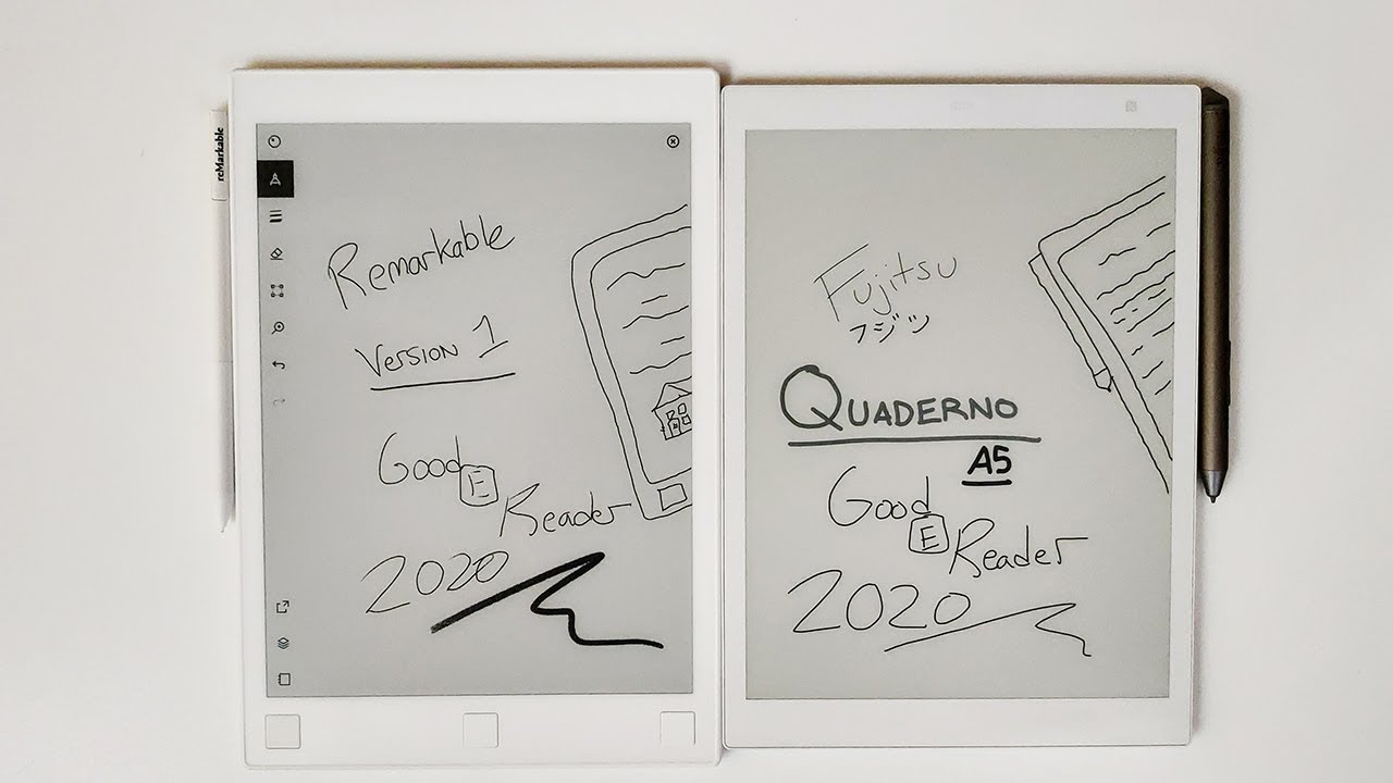Remarkable vs Fujitsu Quaderno A5