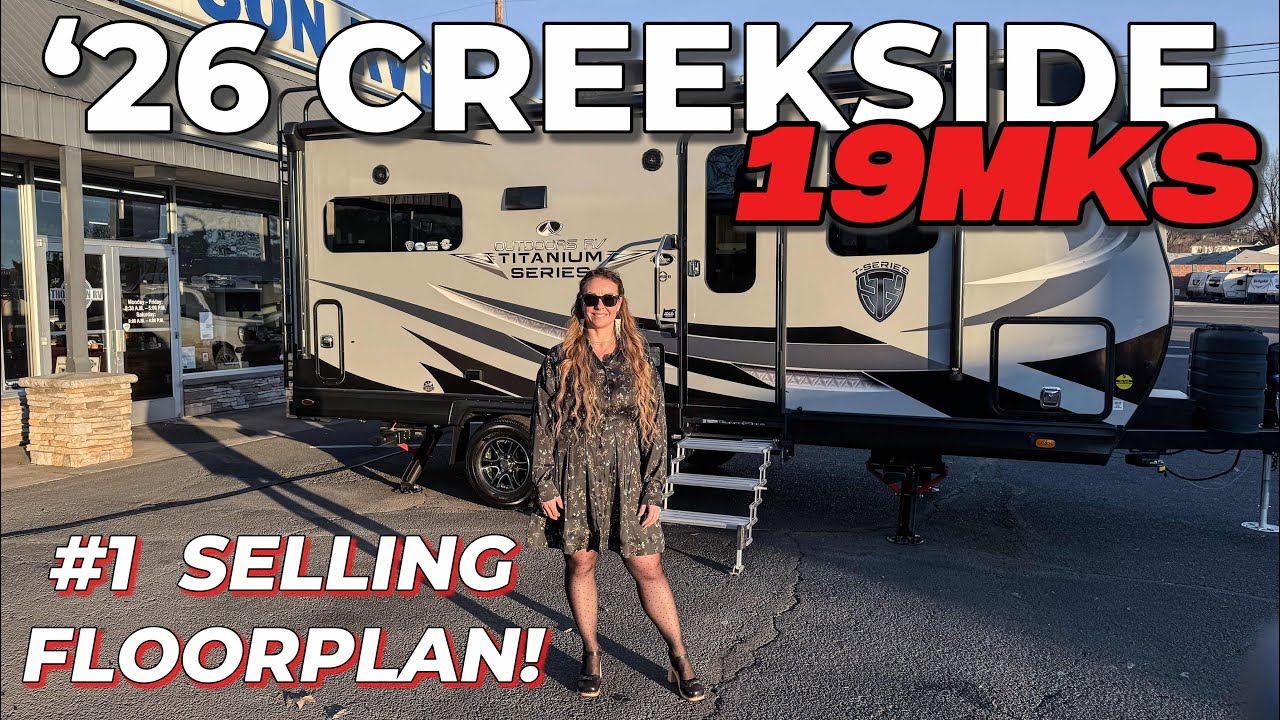 Outdoors RV’s #1 Selling Travel Trailer! The New 2026 Creekside 19MKS Half Ton Towable & 4 Seasons!!