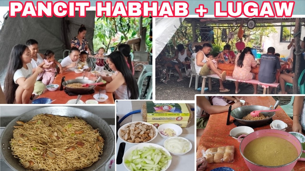 NAG MERYENDA KAMI NG PANCIT HABHAB + NAGLUTO SI KUYA LOLOY NG LUGAW