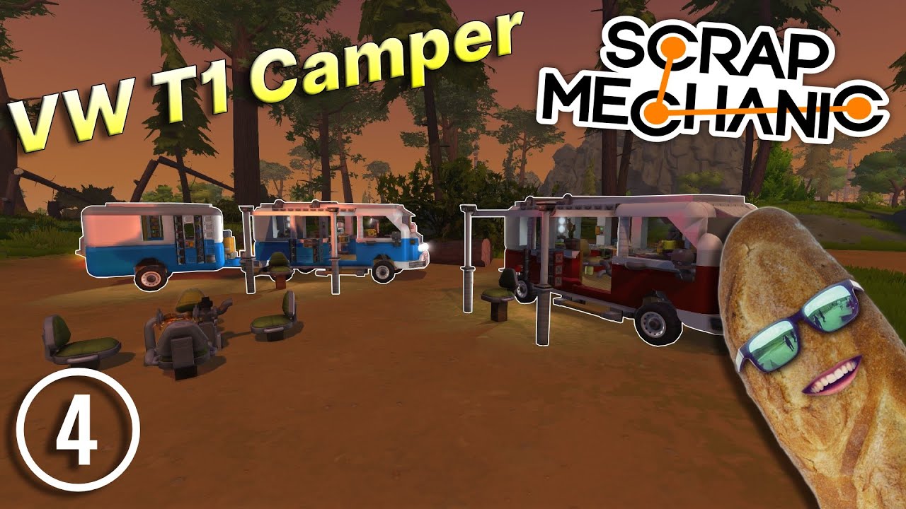 Creating a Camper Van - VW T1 | Speedbuild #4 [Scrap Mechanic]