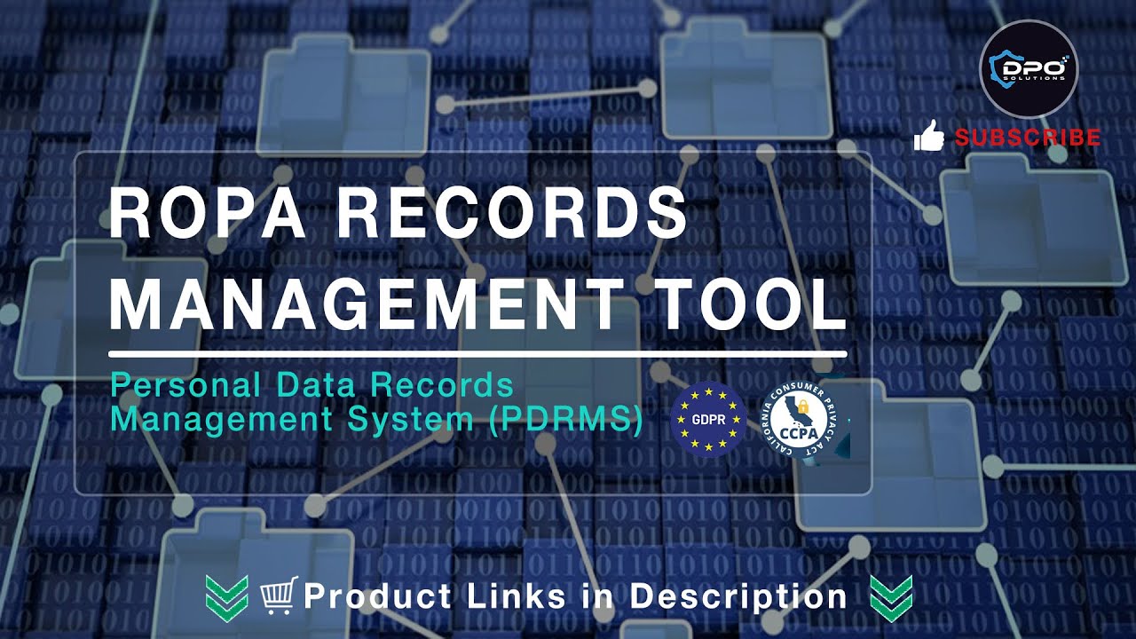 ROPA Personal Data Record Management System - PII Record Management Desktop Tool