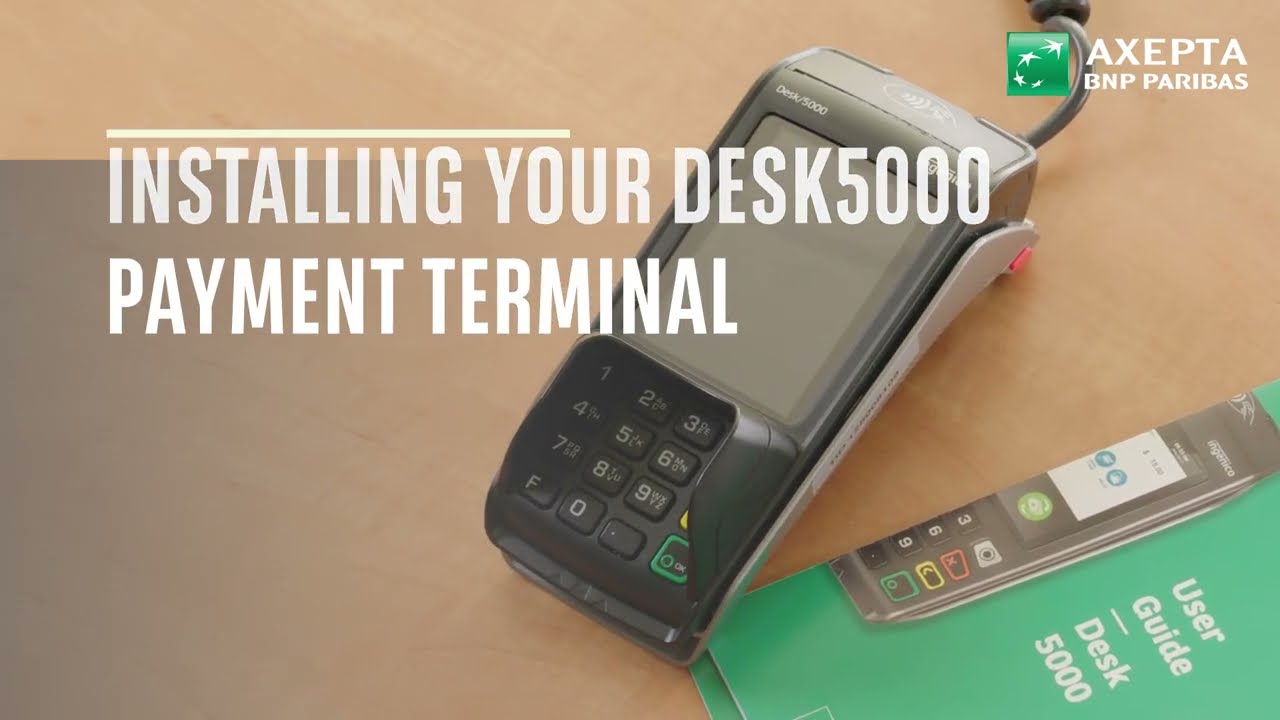 Installing your Desk5000 payment terminal