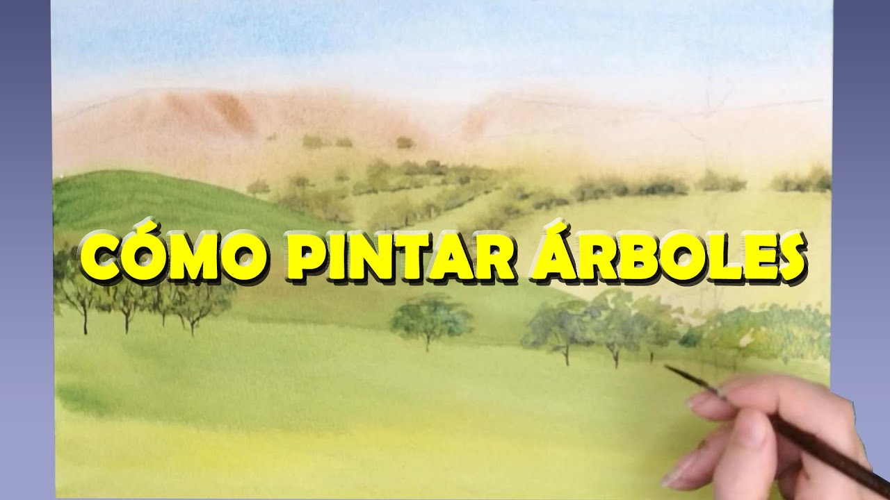 ✔3 FORMAS de PINTAR ÁRBOLES en ACUARELA