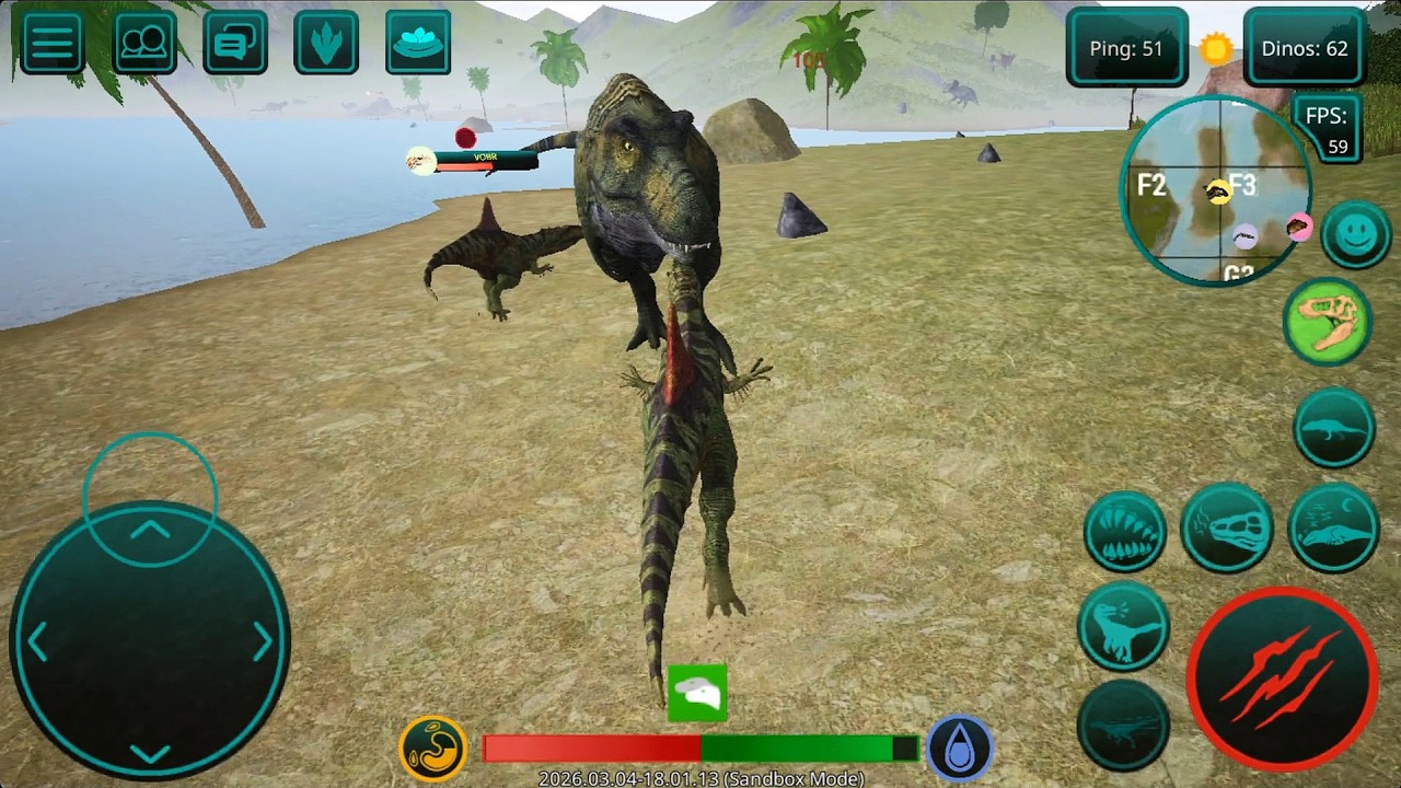 Concavenator vs Tyrannosaurus Rex - The Cursed Isle