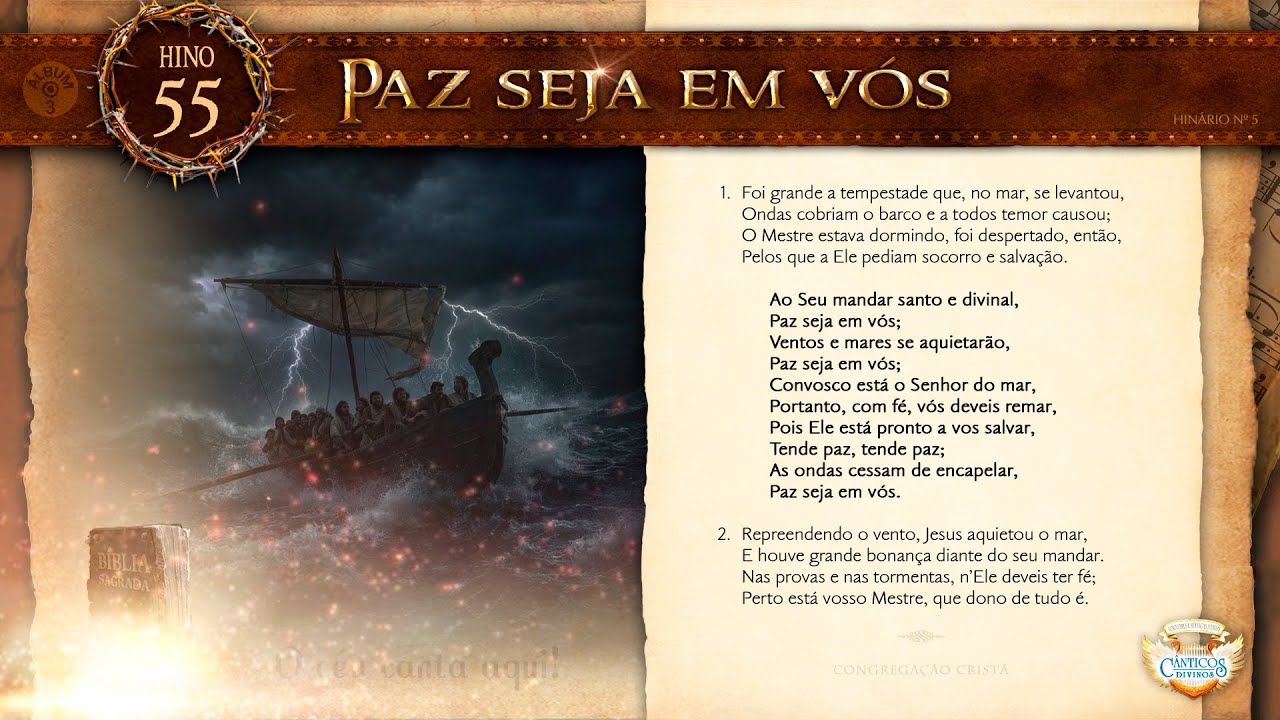 HINO 55 - Paz seja em vós