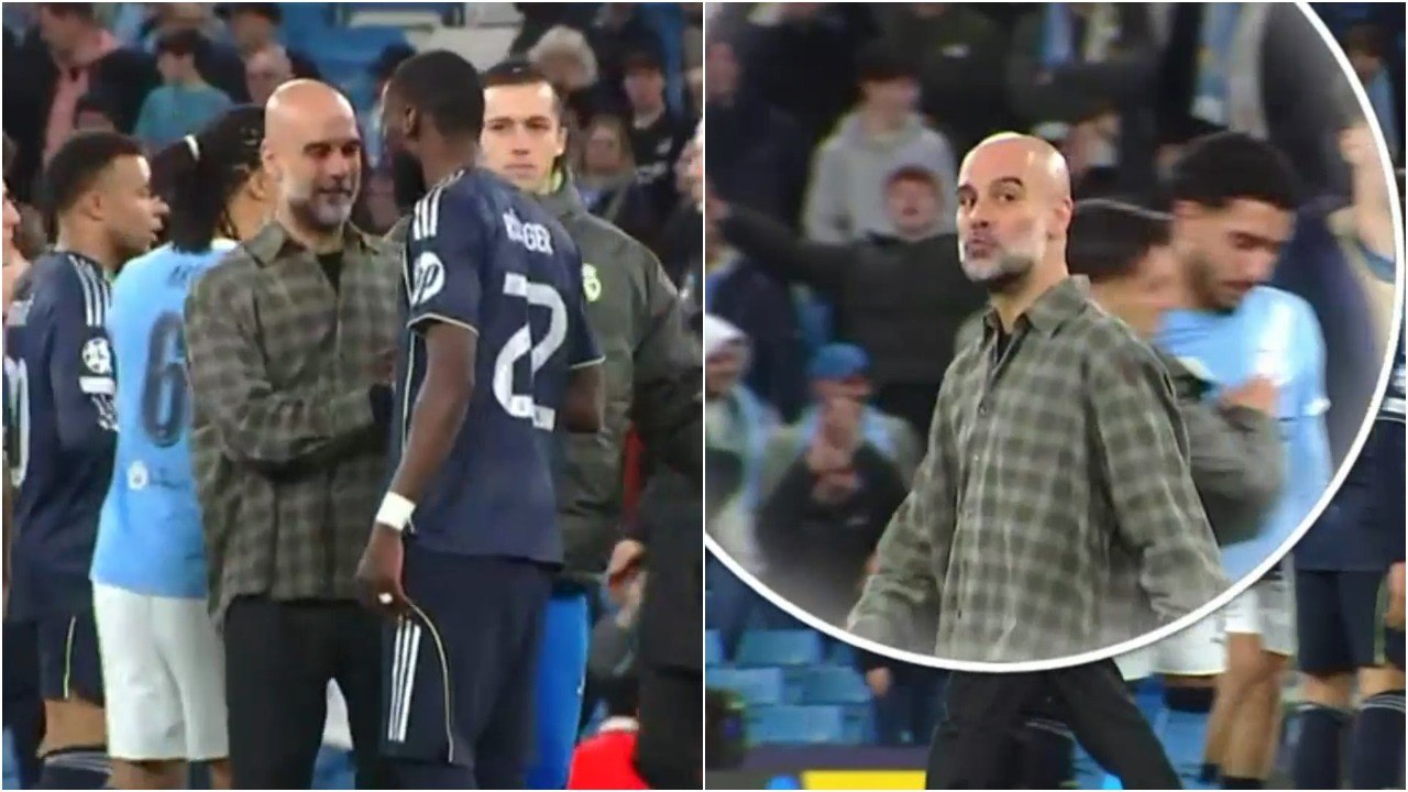 El encontronazo entre RUDIGER Y GUARDIOLA y el besito final de PEP