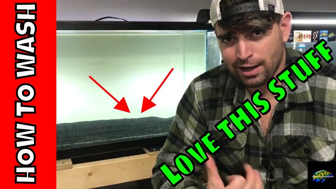 HOW TO: aquarium black diamond sand, wash aquarium sand