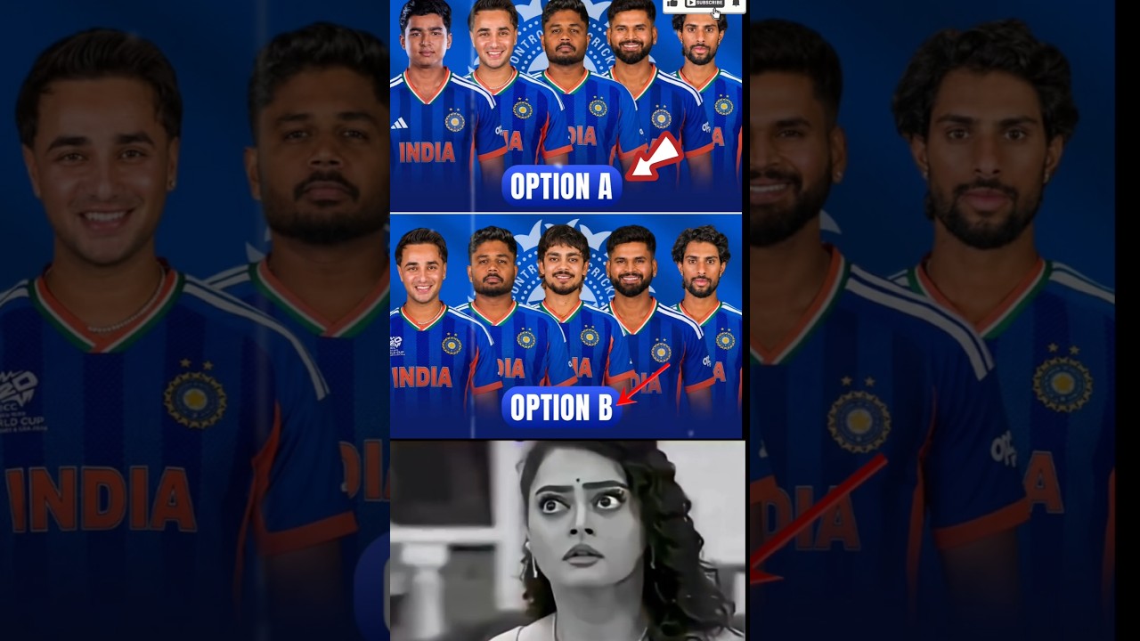 ​Option A or Option B? Pick Team India's Ultimate Middle Order! ⚡🔵 #shortsfeed #ipl2026 #shorts