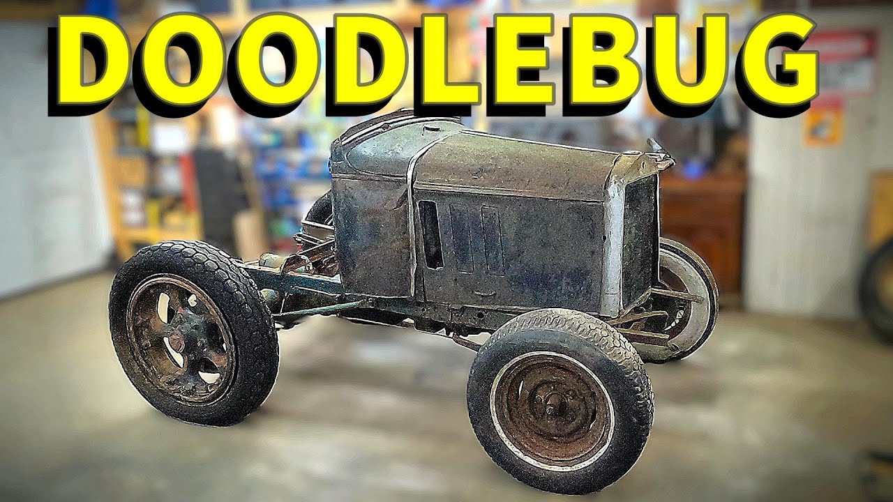 Ford Model A DOODLEBUG saved from the woods after sitting for 40 years.