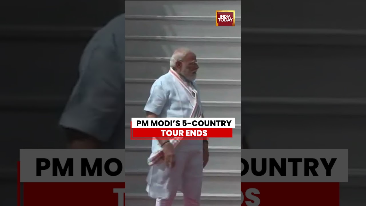 PM Modi Returns To India After Successful 5-Nation Tour | UAE, Europe #pmmodi #uae #europe